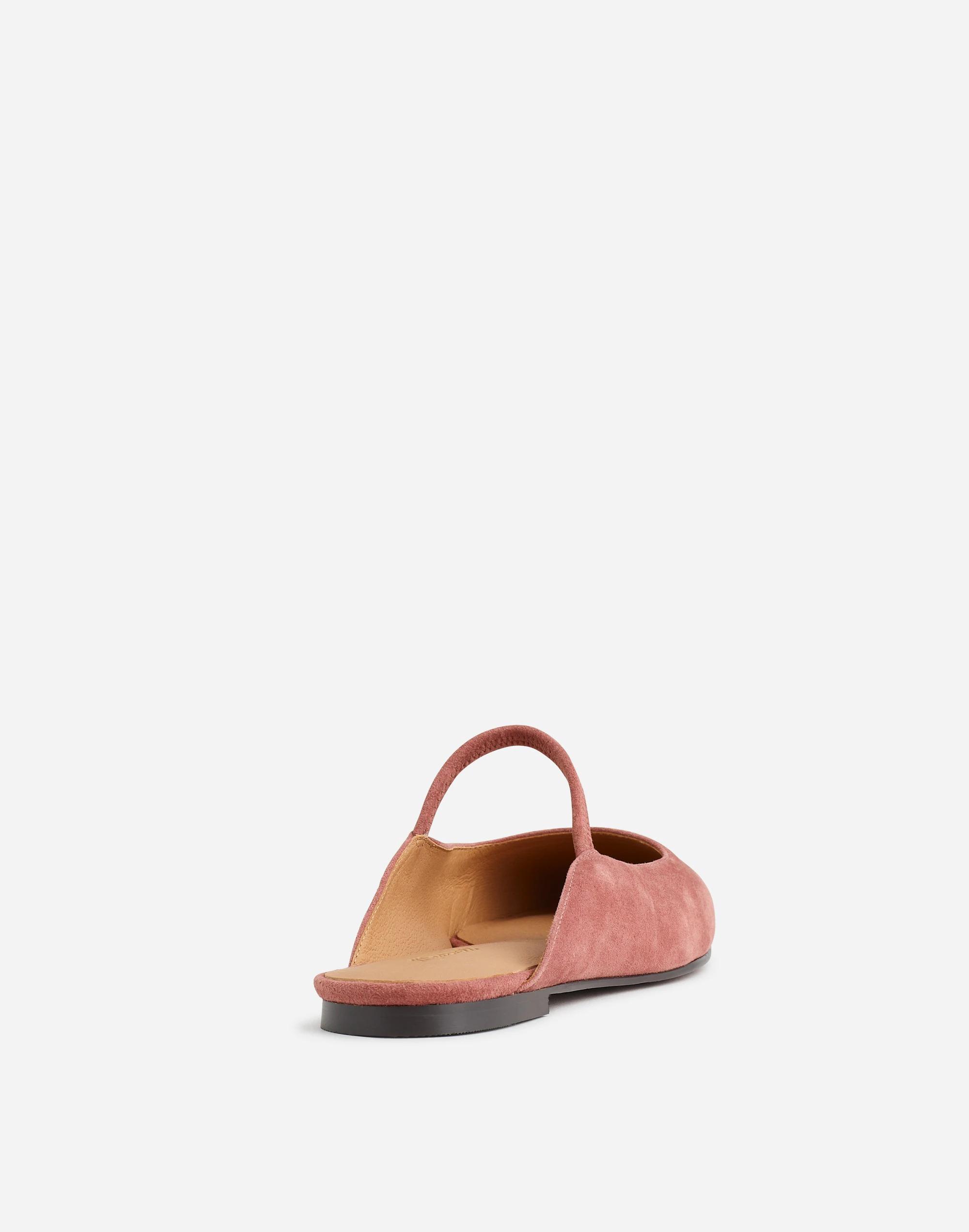 The Greta Ballet Flat Mule in Suede Product Image