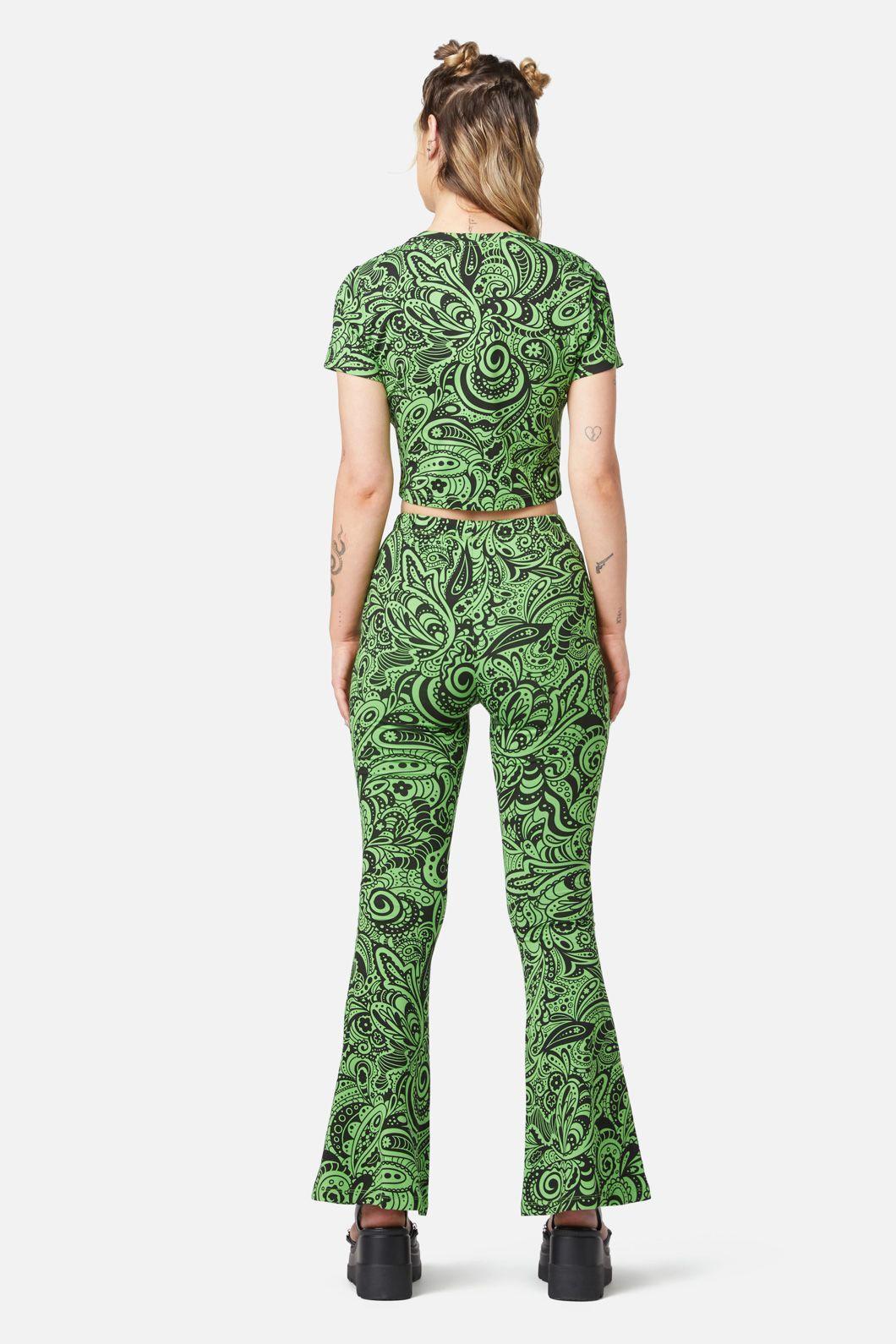 Acid Paisley Jersey Flares Product Image