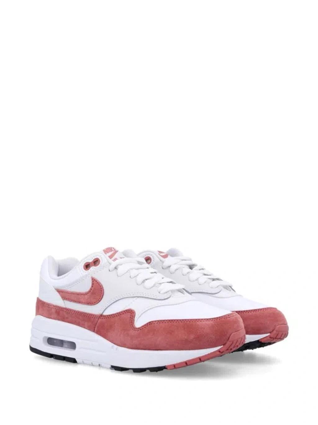 NIKE Air Max 1 Sneakers In White And Pink Product Image