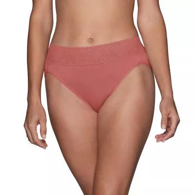 Vanity Fair Effortless Lace Top Hi-Cut Brief Panty- 13275 Product Image