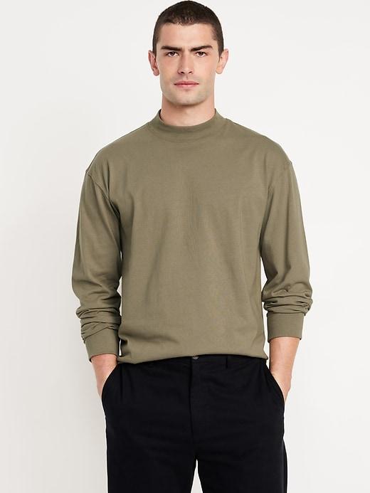 Heavyweight Mock-Neck T-Shirt Product Image