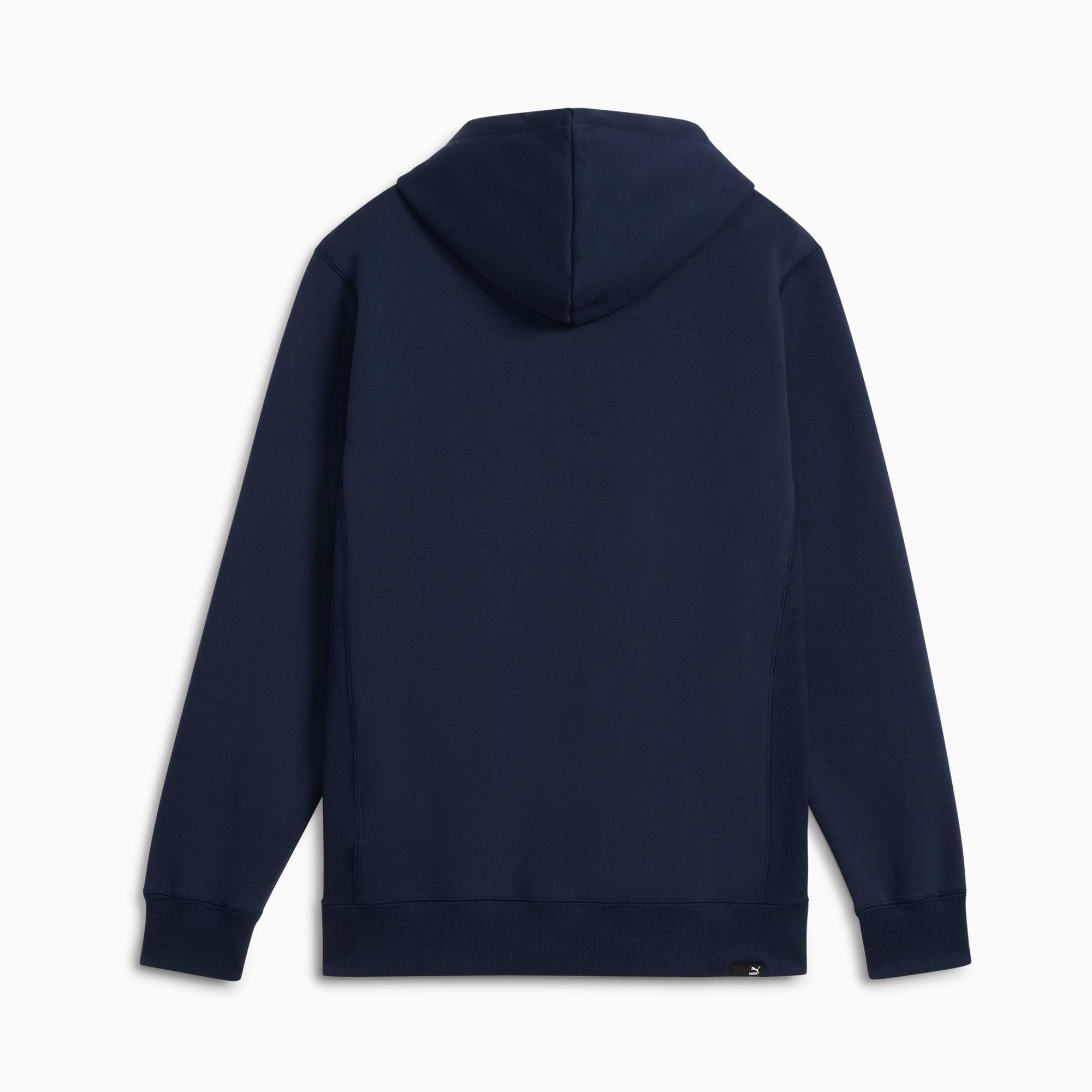 Suede Logo Men's Full-Zip Hoodie Product Image