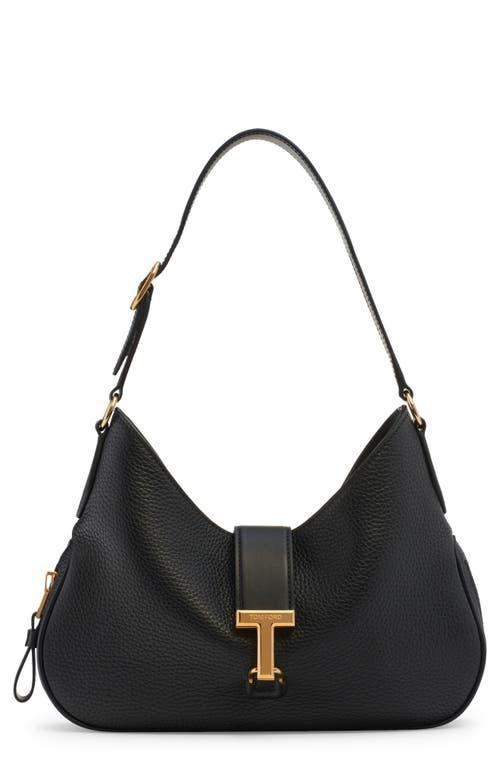 Monarch Medium Zip Grain Leather Hobo Bag Product Image