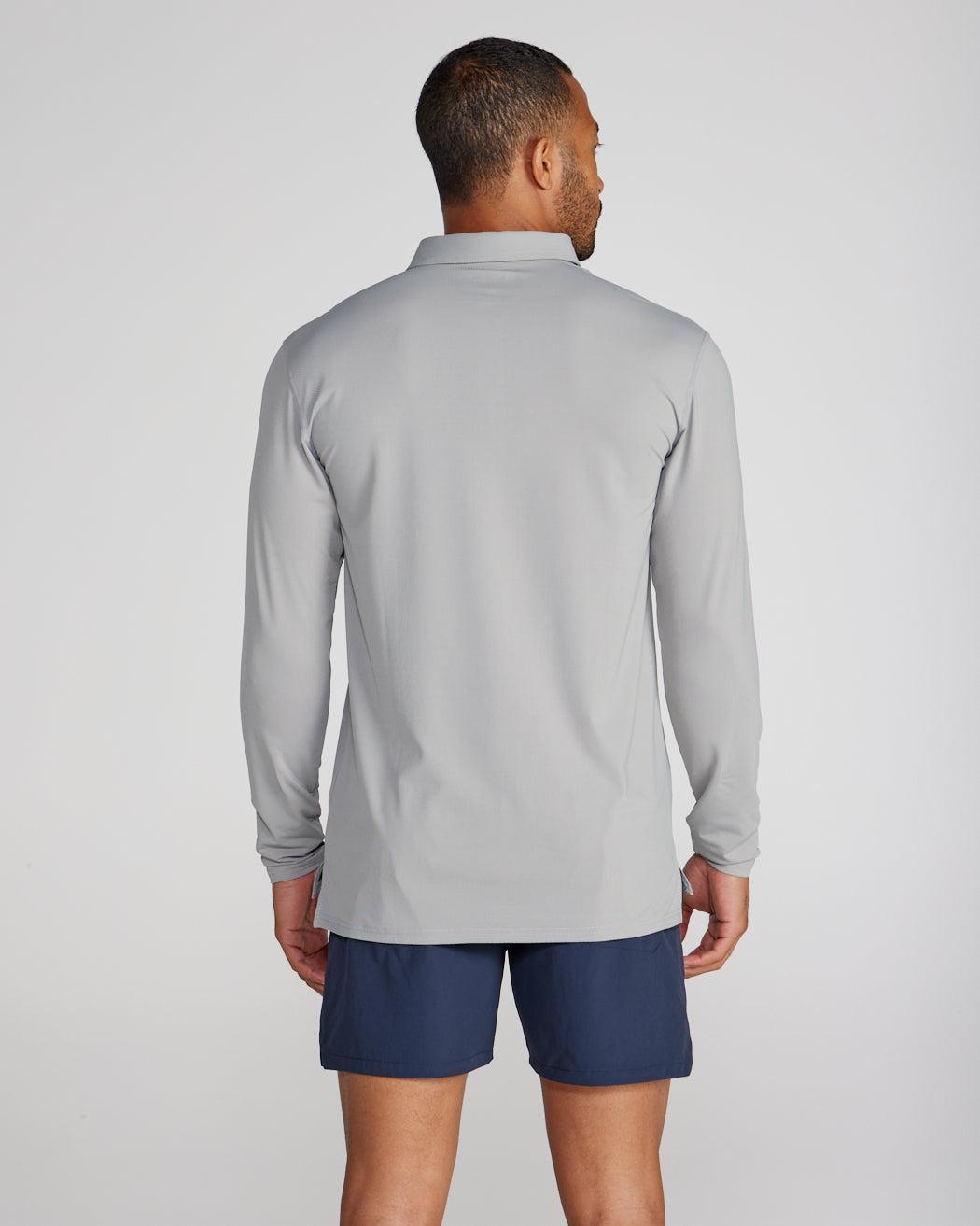 Pulse Long Sleeve Split-Hem Polo Product Image