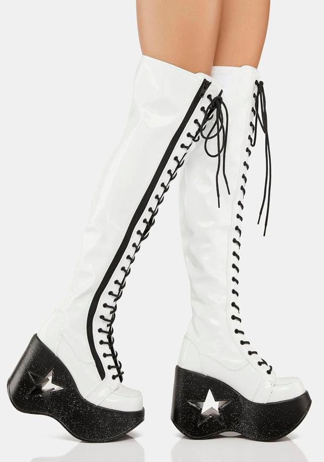 White Dynamite-300 Knee High Boots Male Product Image