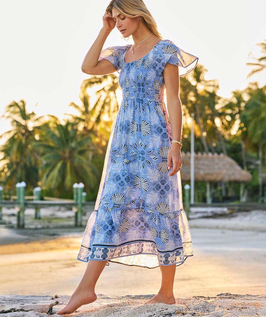 Flutter-Sleeve Maxi Dress Product Image