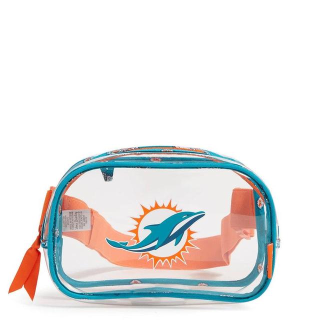 Vera Bradley NFL Clear Small Belt Bag Women in Aqua/Orange Bandana with Miami Dolphins Blue/Orange Product Image