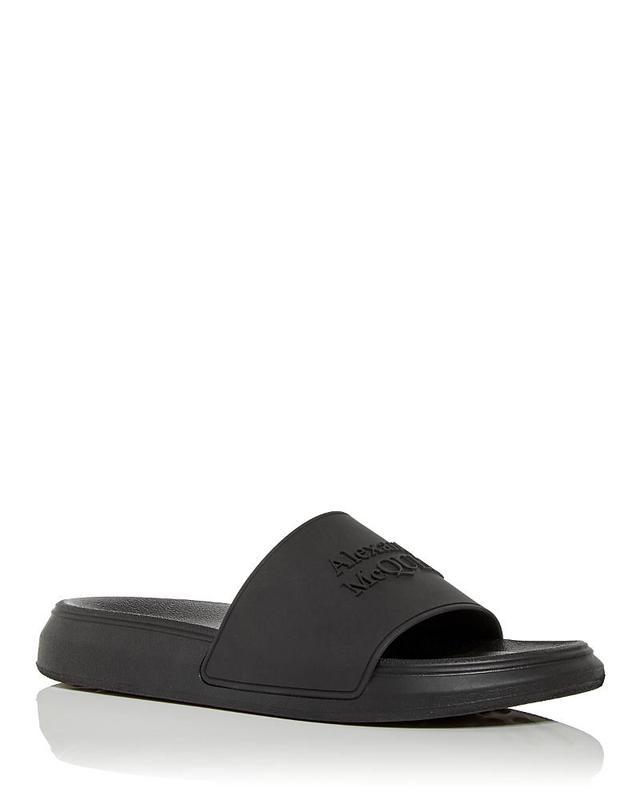 Alexander McQueen Graffiti Logo Slide Sandal Product Image