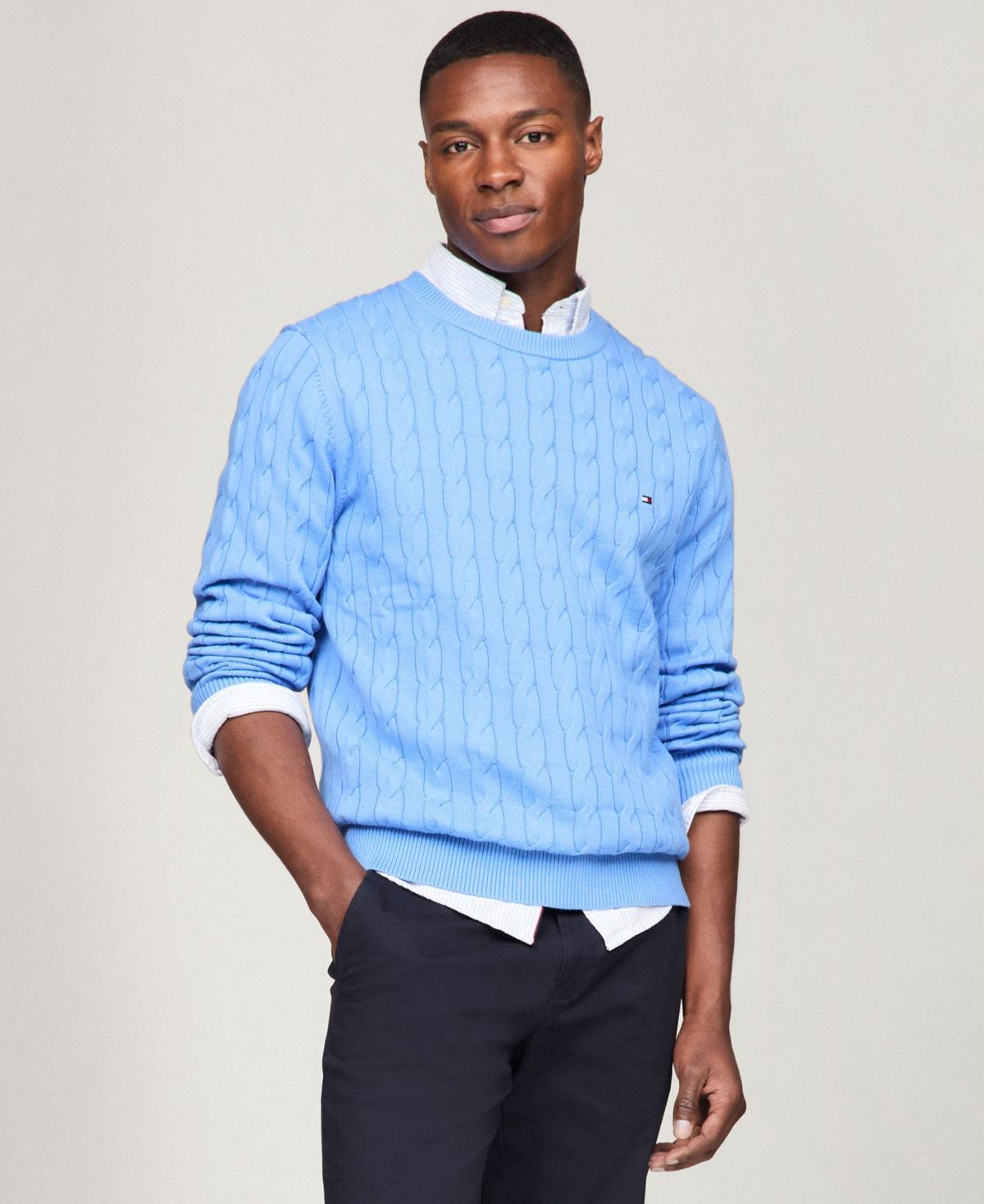 Tommy Hilfiger Mens Classic Cable Crewneck Sweater Product Image