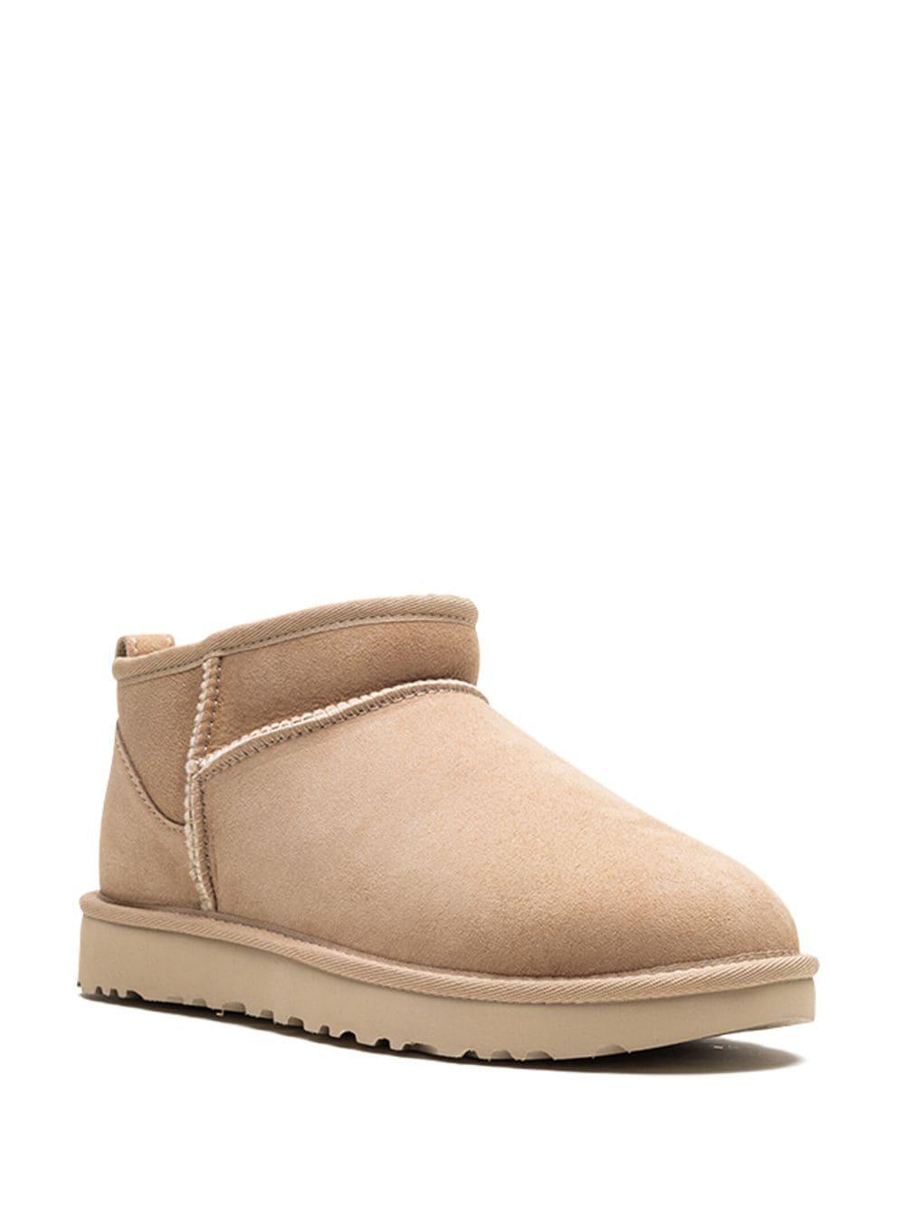 Classic Ultra Mini Suede Boots In Neutrals Product Image