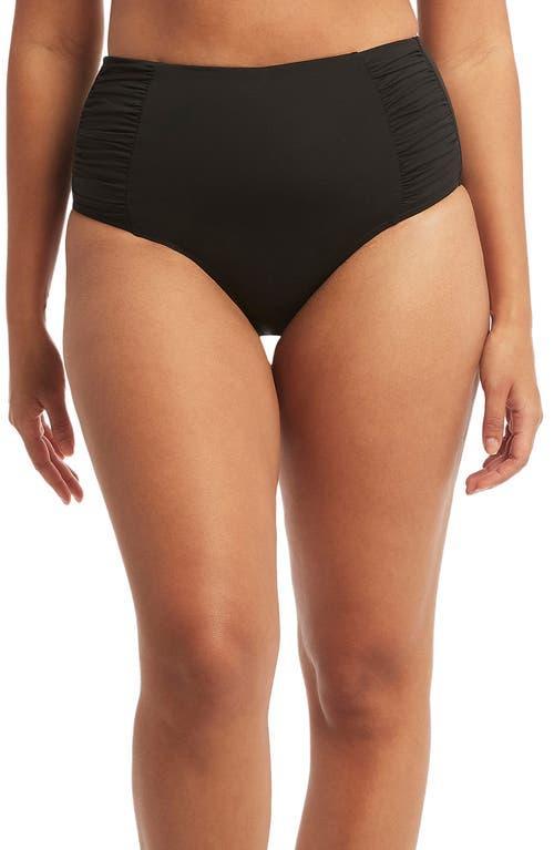 Sea Level High Waist Gathered Side Swim Bottoms Product Image