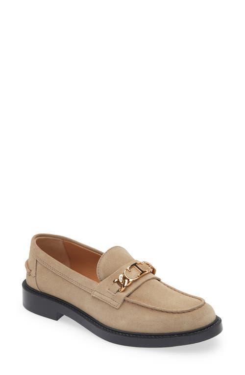 Tods Womens T Chain Moc Toe Loafers Product Image