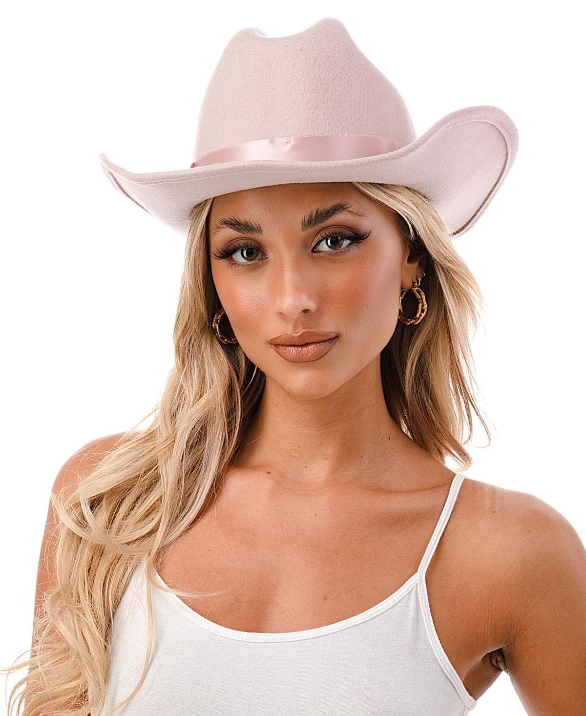 Marcus Adler Womens Short-Brim Cowboy Hat with Satin Trim product image