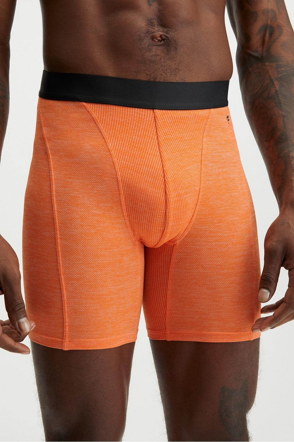 Fabletics Men The Blueprint Boxer Brief male Deep Orange Size M Product Image