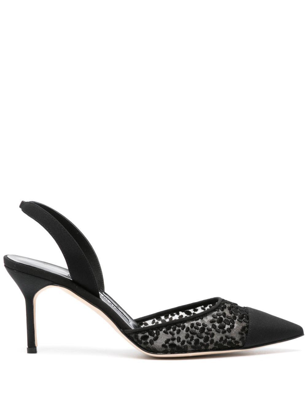 MANOLO BLAHNIK 80mm Tora Pumps In Black Product Image