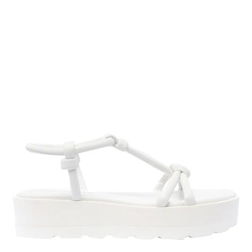 GIANVITO ROSSI White Marine Flat Sandals Product Image