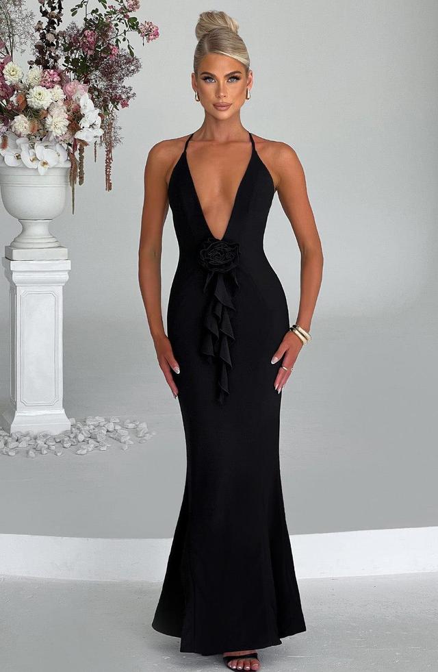 Constantina Maxi Dress - Black Product Image