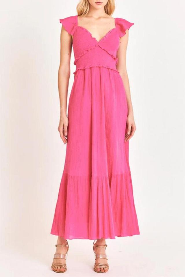 Katina Cotton Maxi Dress - STRAWBERRY MOON Product Image