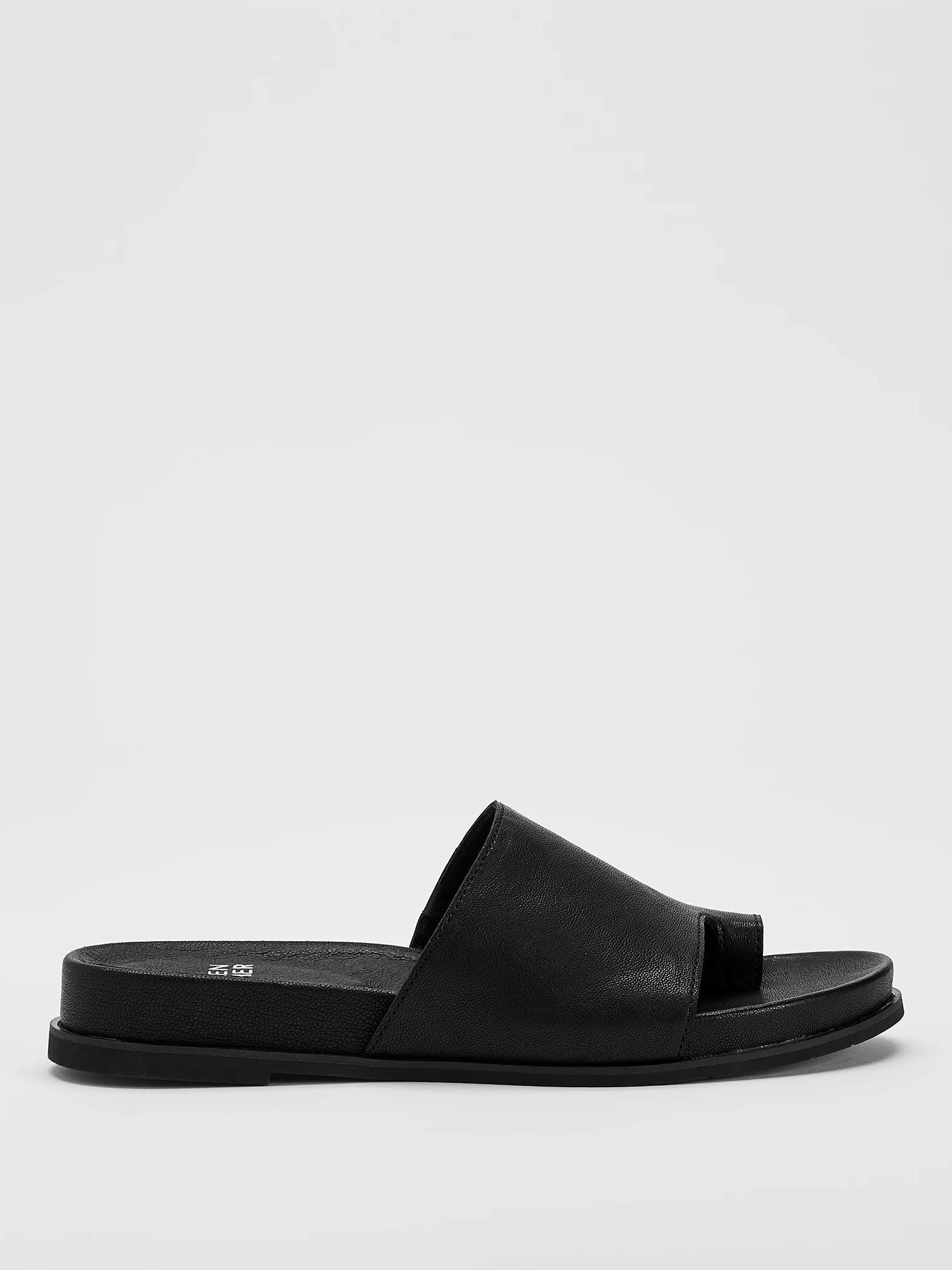 EILEEN FISHER Digit Leather Slide Sandalfemale Product Image