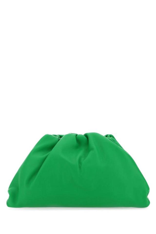 BOTTEGA VENETA The Pouch Clutch Bag In Green Product Image