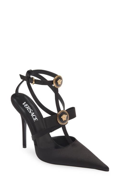 Versace Gianni Ribbon Cage Pointed Toe Pump Product Image