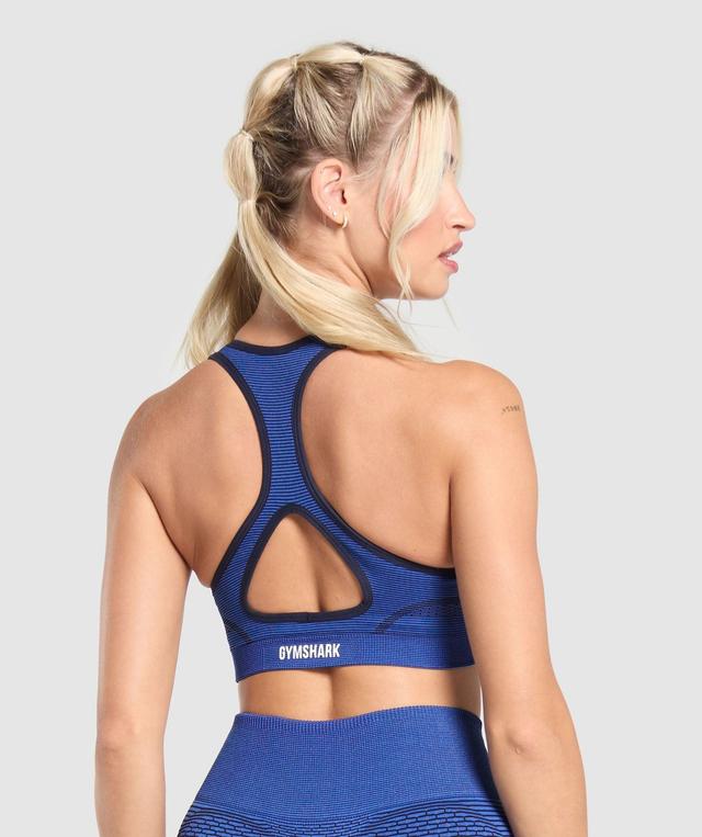 Gymshark Sport Seamless Sports Bra - Force Blue/Pastel Blue Female Product Image