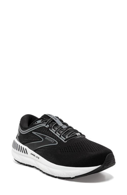 Brooks Ariel GTS 23 Grey/White) Women's Shoes Product Image