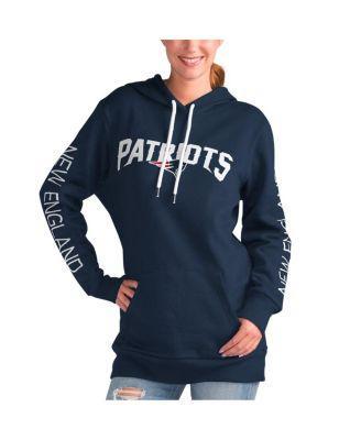 Womens G-iii 4Her by Carl Banks Navy New England Patriots Extra Inning Pullover Hoodie Product Image