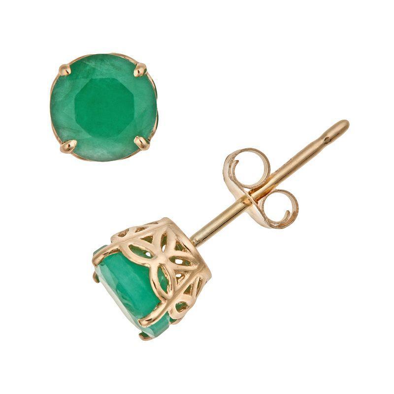 Sapphire Solitaire Stud Earrings (1-1/5 ct. t.w.) in 14k Gold (Also in Emerald & Ruby) Product Image