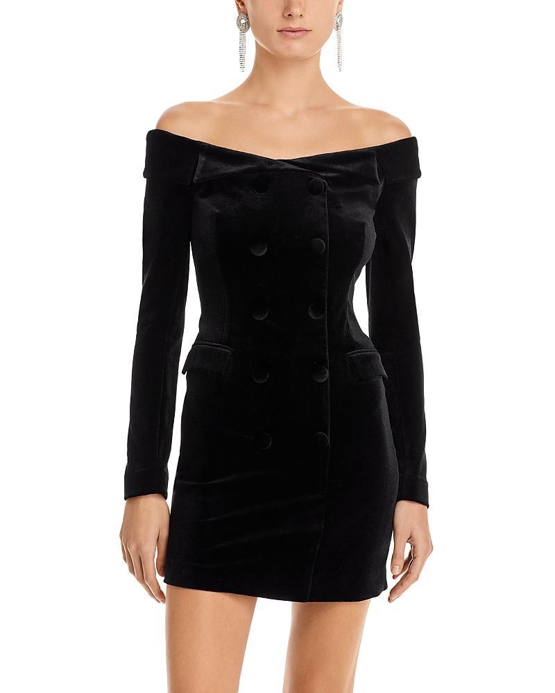 Womens Micaela Off-The-Shoulder Blazer Dress Product Image