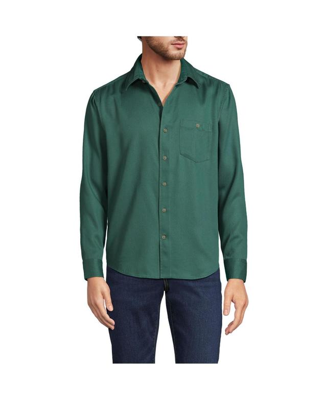 Mens Lands End Relaxed Twill Shirt Product Image