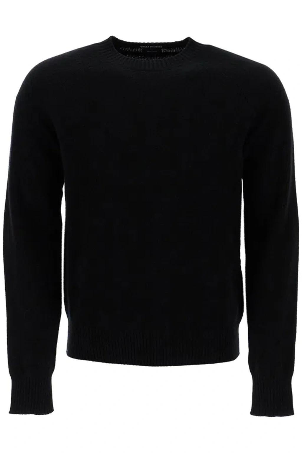 TOM FORD Crewneck Wool And Cashmere Pul In Black Product Image