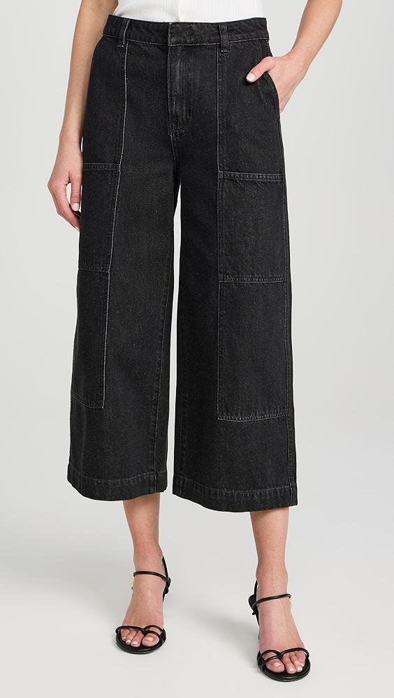 Vince Mid Rise Utility Crop Wide Pants | Shopbop Product Image