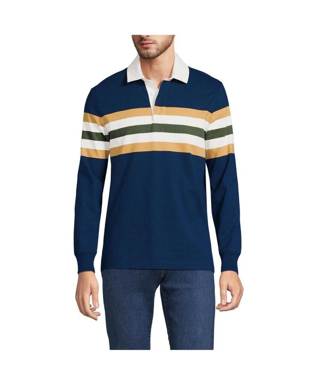 Mens Lands End Striped Rugby Shirt Product Image