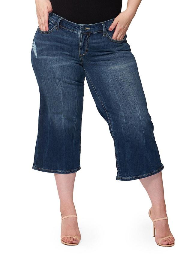 Womens Rosemary Mid-Rise Crop Jeans Product Image