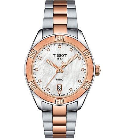 Tissot PR 100 Sport Chic Two-Tone Watch - Two Product Image