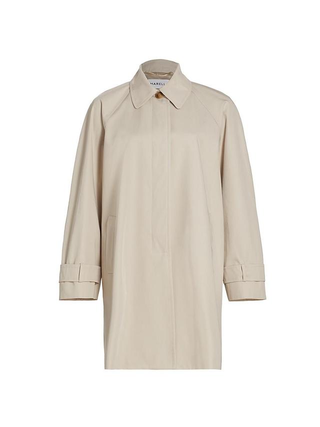 Womens Fattore Cotton Gabardine Trench Coat Product Image