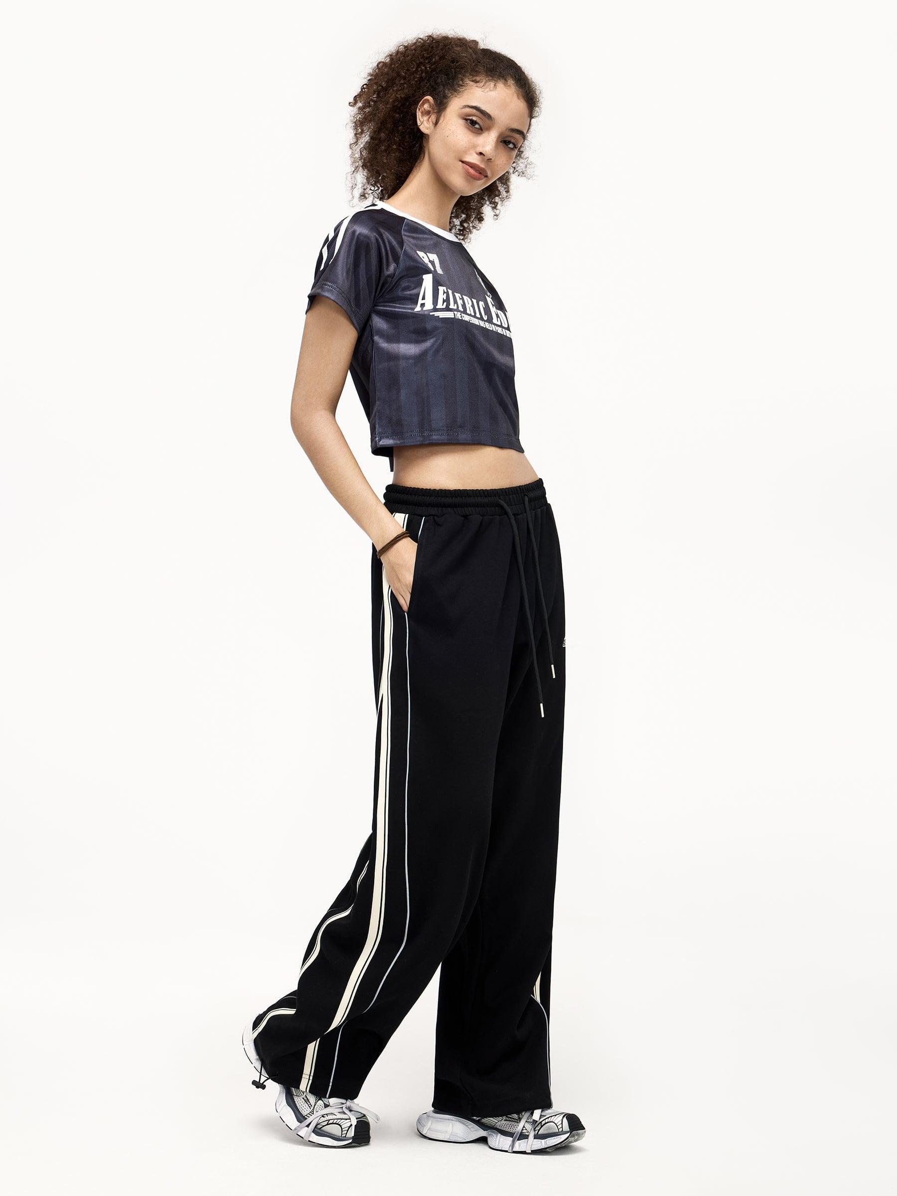 Aelfric Eden Color Blocking Stripe Sweatpants Female Product Image