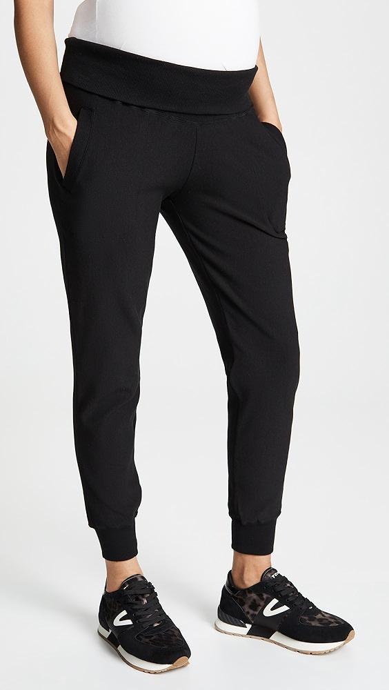 Plush Maternity Fold Over Joggers | Shopbop Product Image