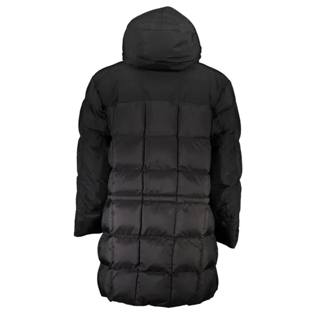 HUGO BOSS Sleek Hooded Black Polyamide Jacket Product Image