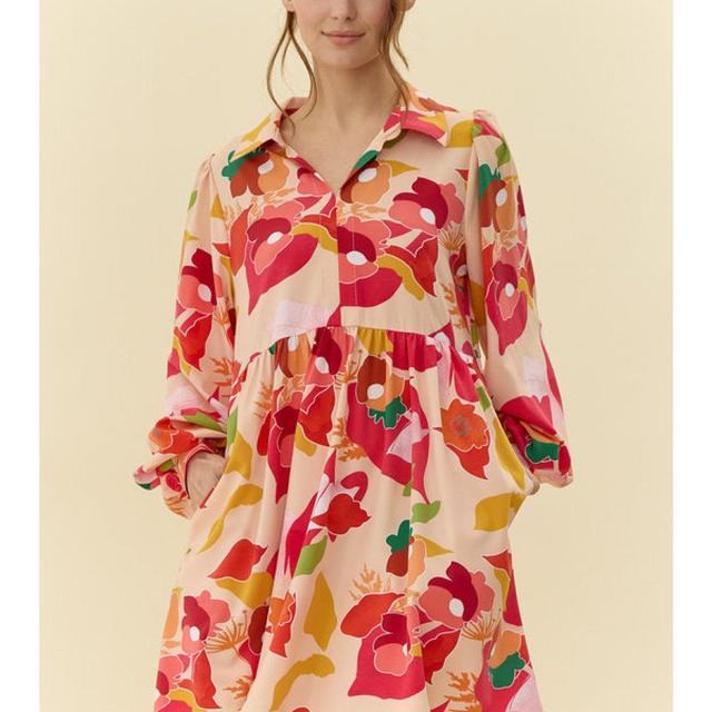 Abbi Abstract Floral Dress (Small to XL) Product Image