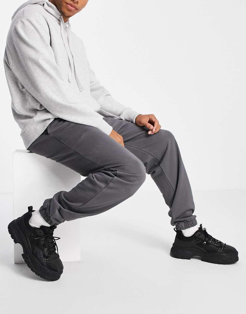 COLLUSION sweatpants in charcoal Product Image