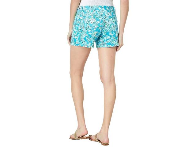 Lilly Pulitzer Callahan Knit Shorts (Turquoise Oasis Outta Line) Women's Shorts Product Image