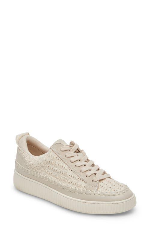 Dolce Vita Womens Nicona Platform Woven Lace-Up Sneakers Product Image