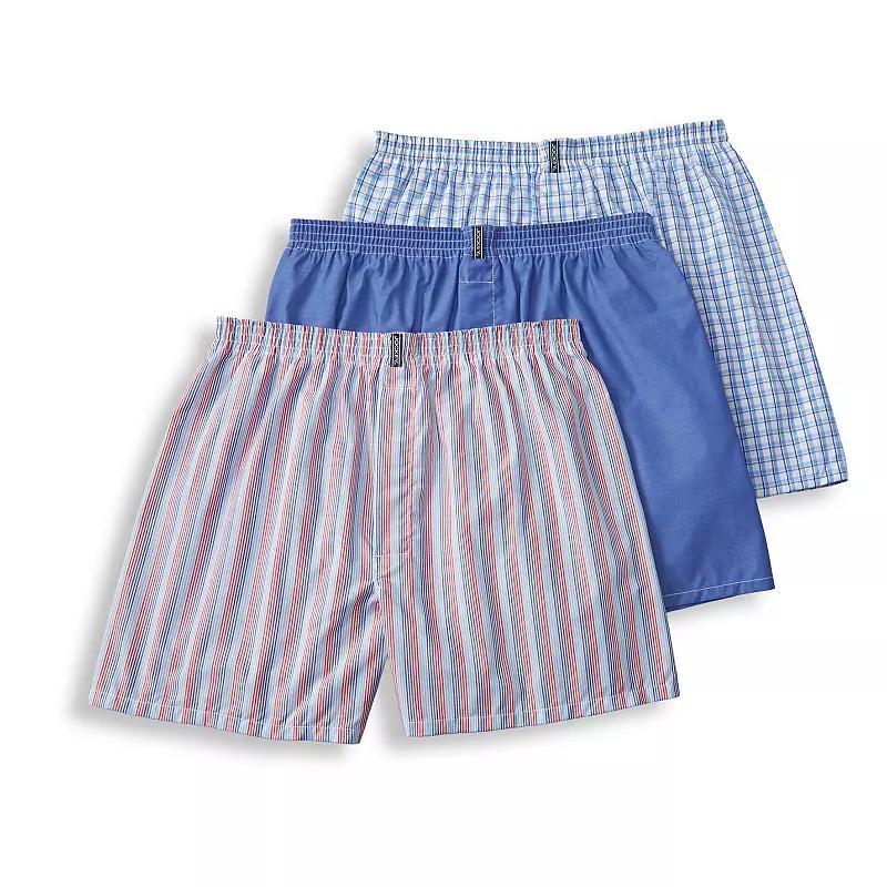 Mens Jockey 3-pack Classic Full-Cut Woven Boxers Product Image