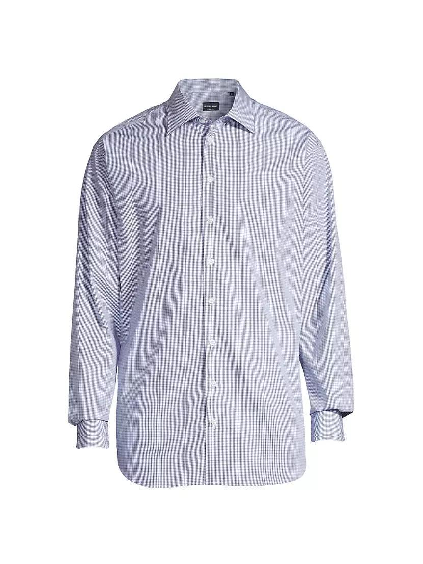 Micro Plaid Dress Shirt Product Image