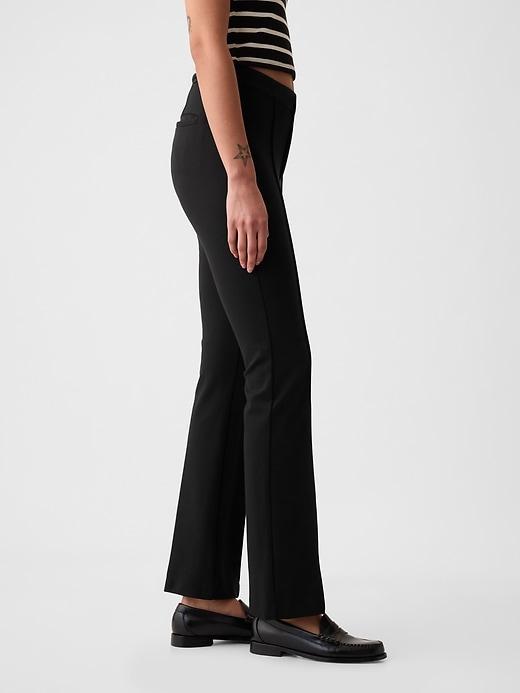 Mid Rise Ponte Crop Kick Pants Product Image