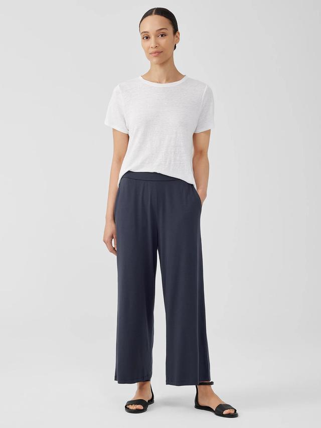 EILEEN FISHER Fine Jersey Wide-Leg Pantfemale Product Image