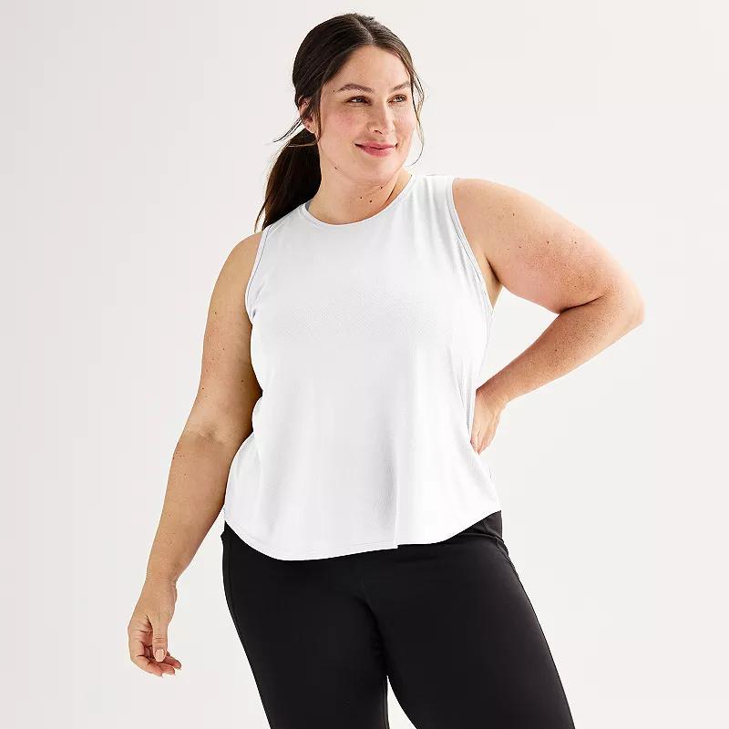 Plus Size Tek Gear Mesh Tank, Womens Product Image