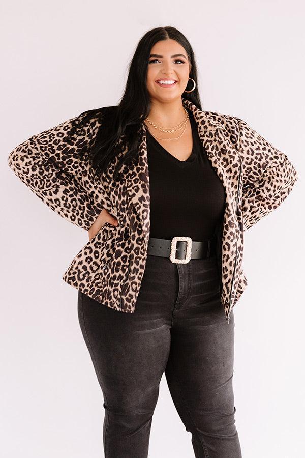 Whistler Weekend Leopard Jacket In Iced Latte  Curves Product Image